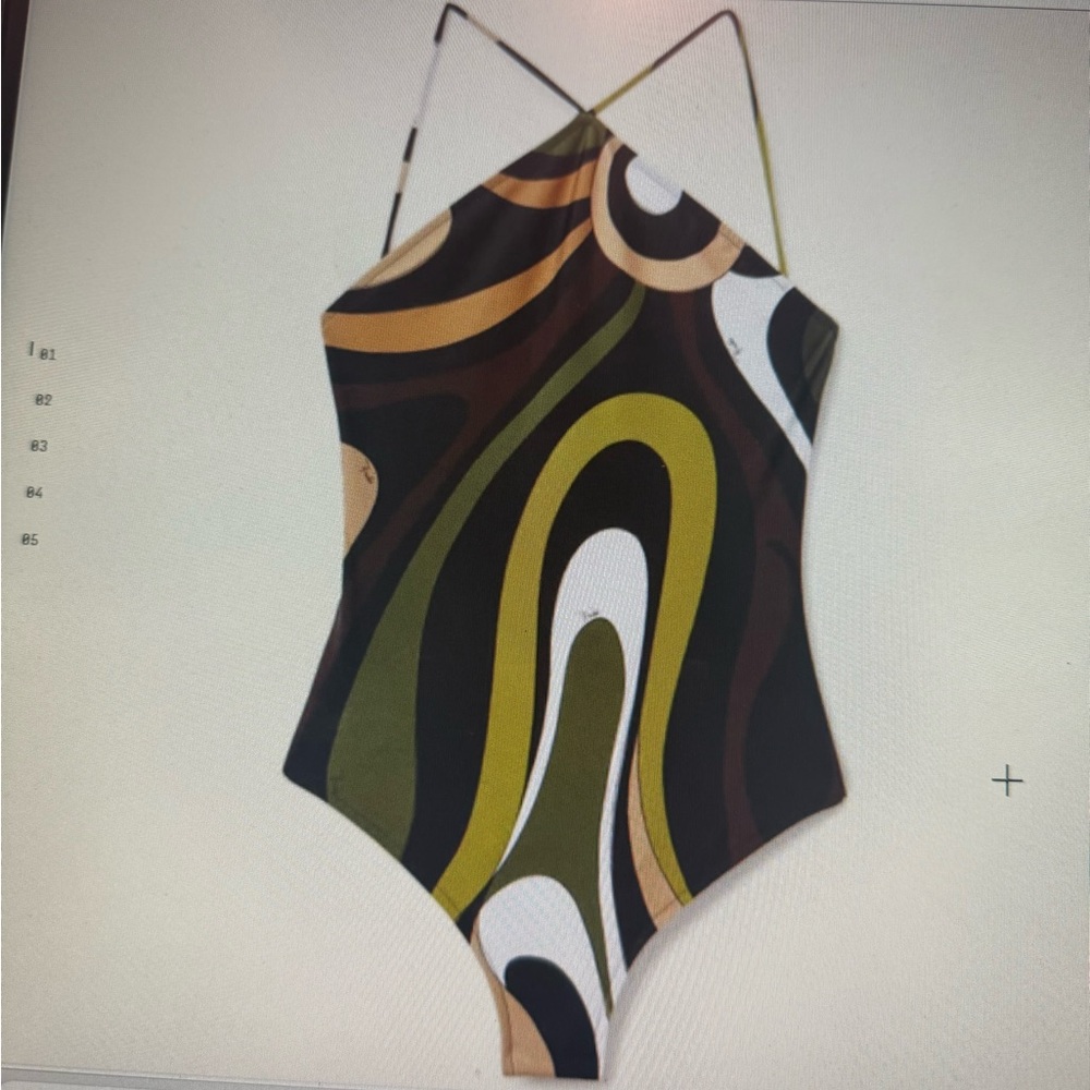 Emilio Pucci Abstract One-Piece Swimsuit